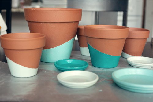 painted pots