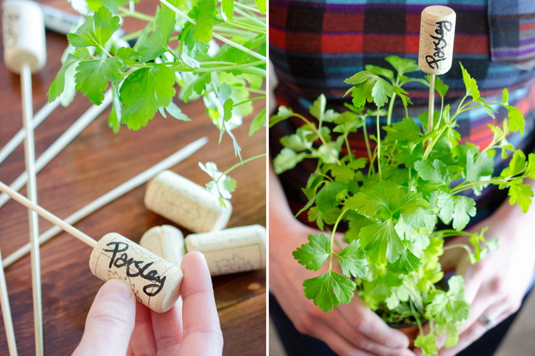 cork garden markers