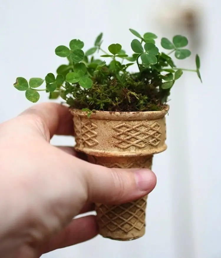 ice cream cone planter